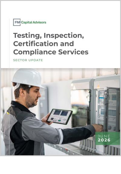 Testing, Inspection, Certification and Compliance Services: Sector Update